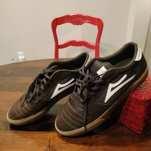 Lakai - Cambridge (Brown/Glow in the dark Logo Suede SZ 10